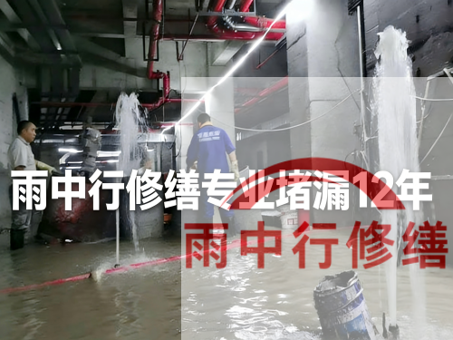 西青某污水处理厂钢筋混凝土池堵漏案例